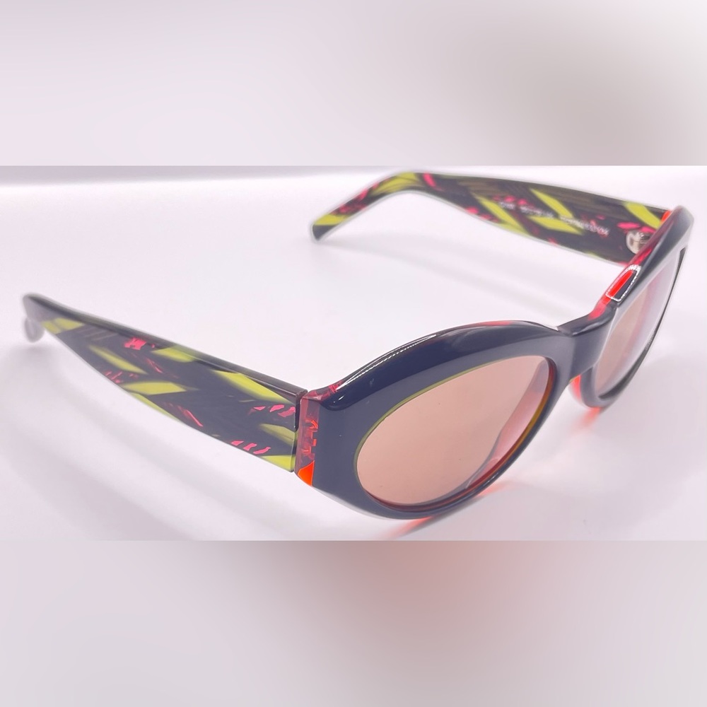 Corinne McCormack Gina Black Oval Sunglasses Frames Only